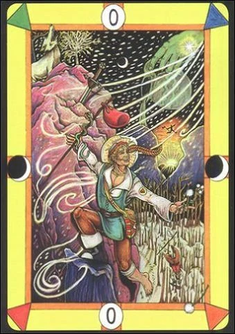 The Fool (Шут) card from Tarot D: The Didactic Tarot deck