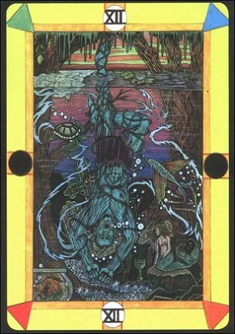 The Hanged Man (Повешенный) card from Tarot D: The Didactic Tarot deck