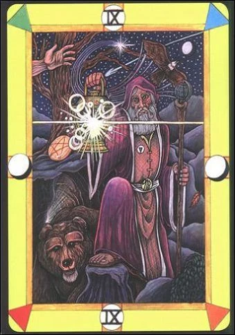 The Hermit (Отшельник) card from Tarot D: The Didactic Tarot deck