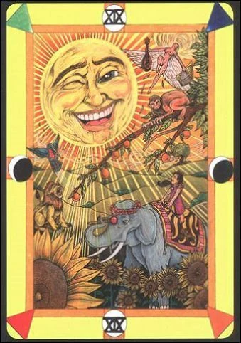 The Sun (Солнце) card from Tarot D: The Didactic Tarot deck