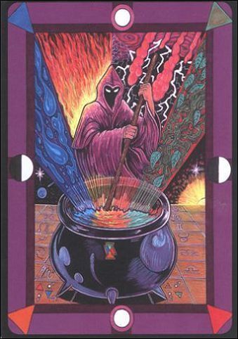 Pause · source position 2 (unnumbered) card front from Tarot D: The Didactic Tarot; descriptive source-symbol identifier, not a guidebook title