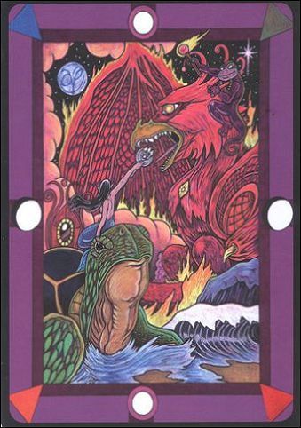 Pause · source position 3 (unnumbered) card front from Tarot D: The Didactic Tarot; descriptive source-symbol identifier, not a guidebook title
