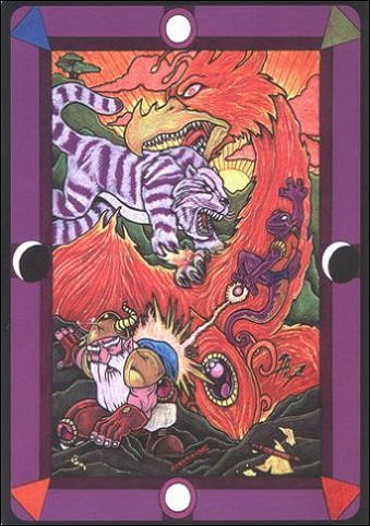 Pause · source position 7 (unnumbered) card front from Tarot D: The Didactic Tarot; descriptive source-symbol identifier, not a guidebook title