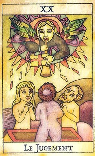 Judgement card from the Tarot de Maria Celia deck — folk art tarot image for card meanings, symbolism, and deck review browsing