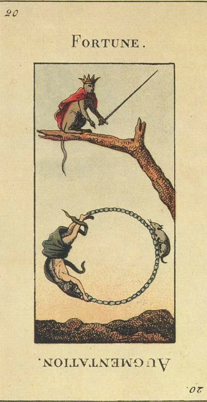 20 — Fortune card from the Tarot Etteilla deck