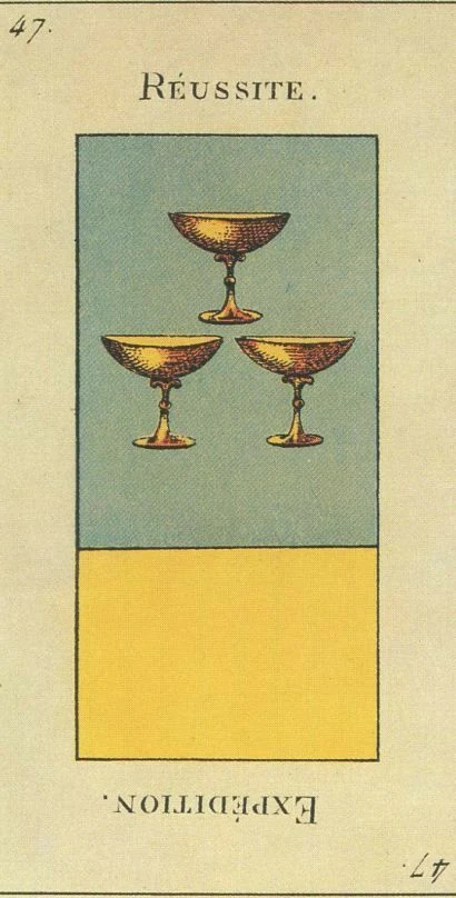 47 — Réussite card from the Tarot Etteilla deck