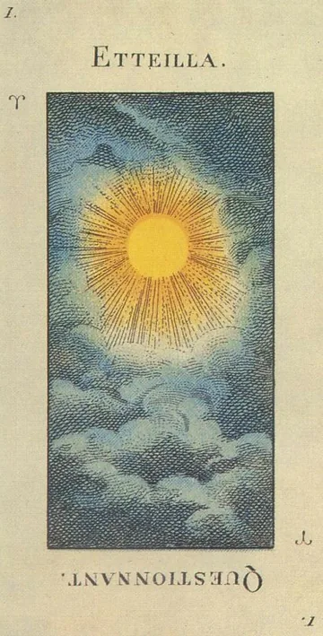 1 — Etteilla card from the Tarot Etteilla deck
