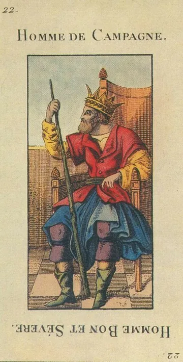 22 — Homme de Campagne card from the Tarot Etteilla deck