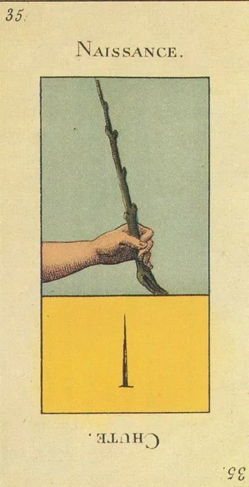35 — Naissance card from the Tarot Etteilla deck