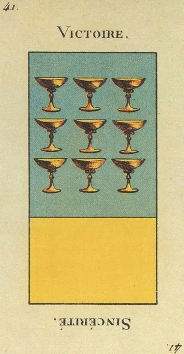 41 — Victoire card from the Tarot Etteilla deck