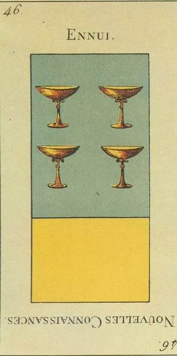 46 — Ennui card from the Tarot Etteilla deck