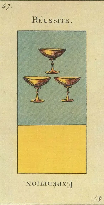 47 — Réussite card from the Tarot Etteilla deck