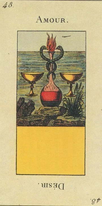 48 — Amour card from the Tarot Etteilla deck