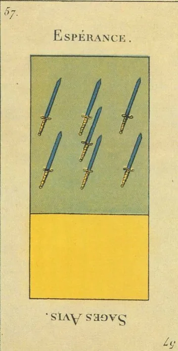 57 — Espérance card from the Tarot Etteilla deck