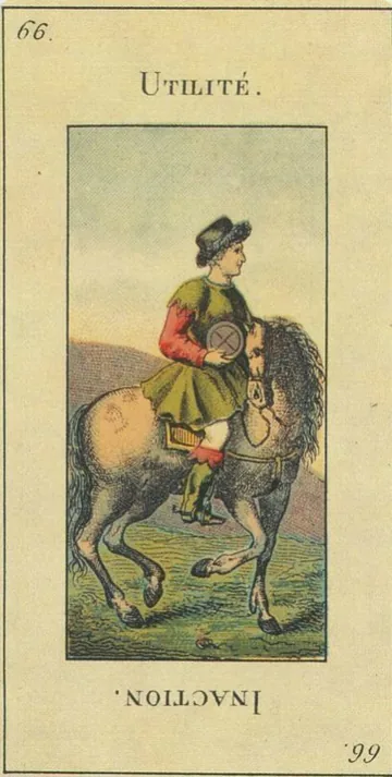 66 — Utilité card from the Tarot Etteilla deck