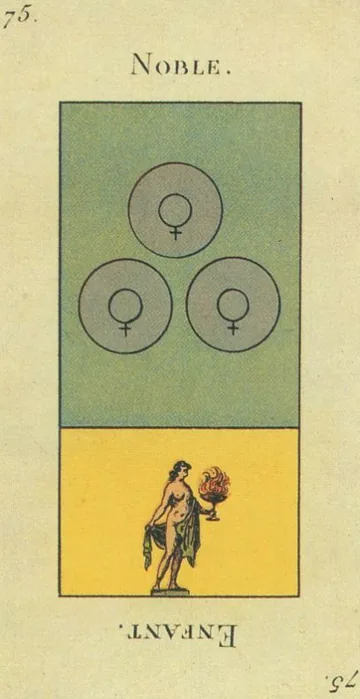 75 — Noble card from the Tarot Etteilla deck