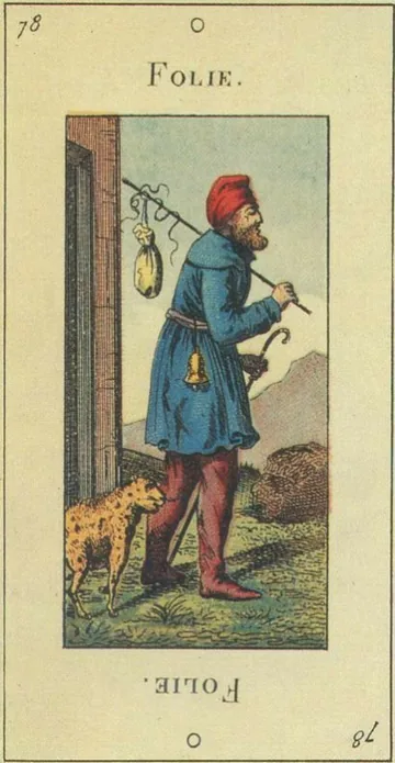 78 — Folie card from the Tarot Etteilla deck