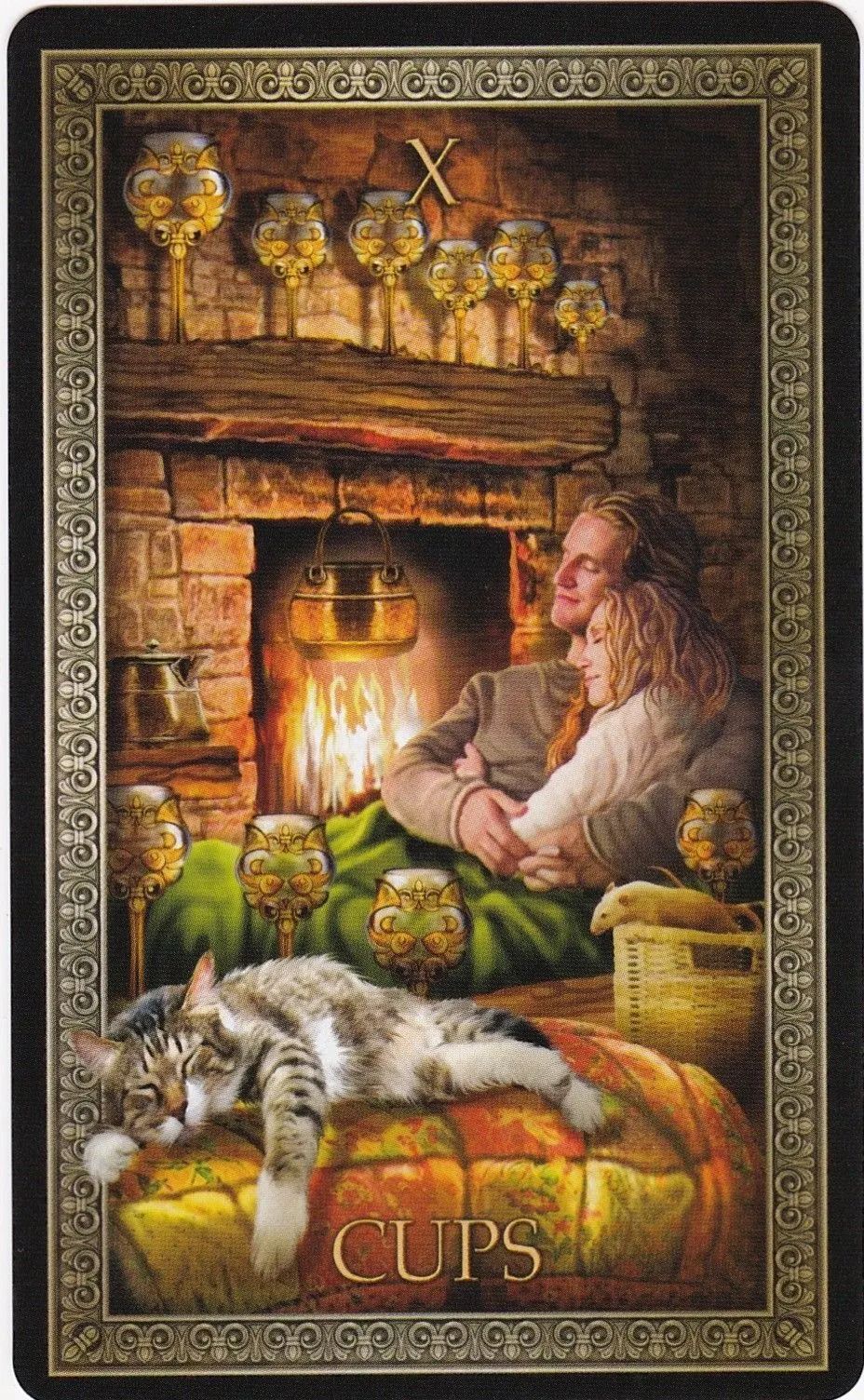 10 of Cups card from the Tarot Grand Luxe deck