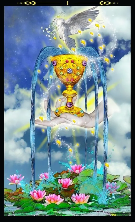 Ace of Cups - Tarot Illuminati - Tarot Deck by Erik C. Dunne