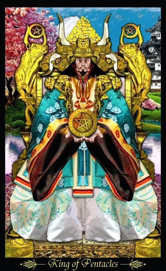 King of Pentacles - Tarot Illuminati - Tarot Deck by Erik C. Dunne