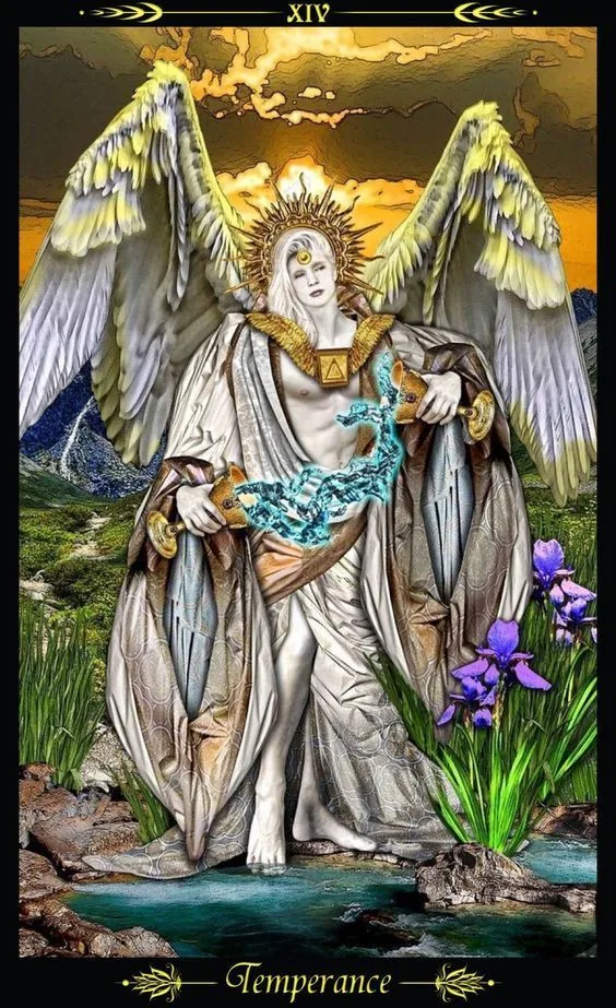 Temperance - Tarot Illuminati - Tarot Deck by Erik C. Dunne