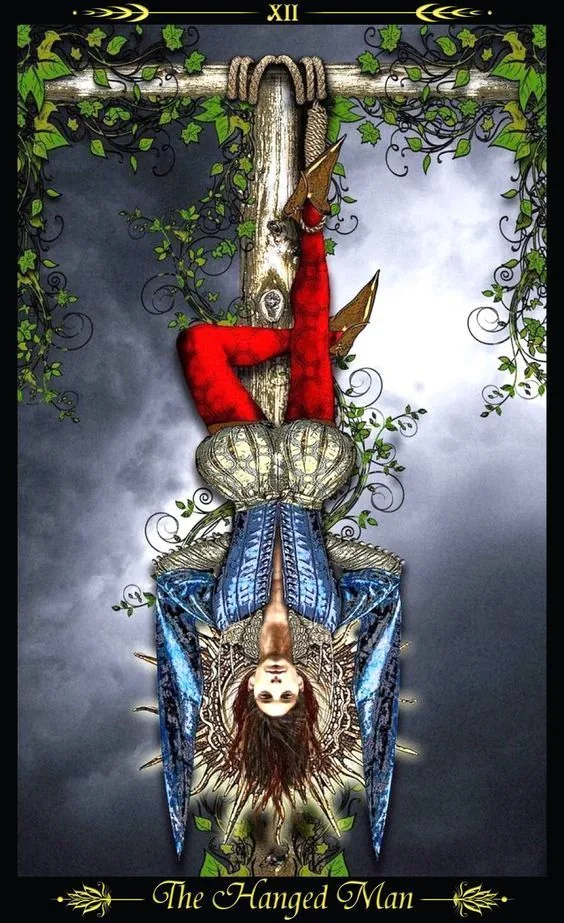 The Hanged Man - Tarot Illuminati - Tarot Deck by Erik C. Dunne