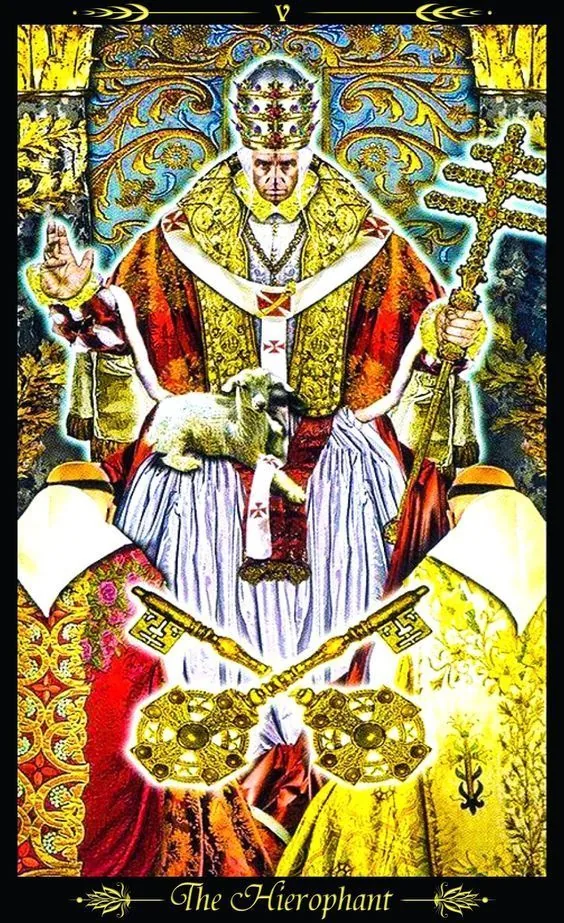 The Hierophant - Tarot Illuminati - Tarot Deck by Erik C. Dunne