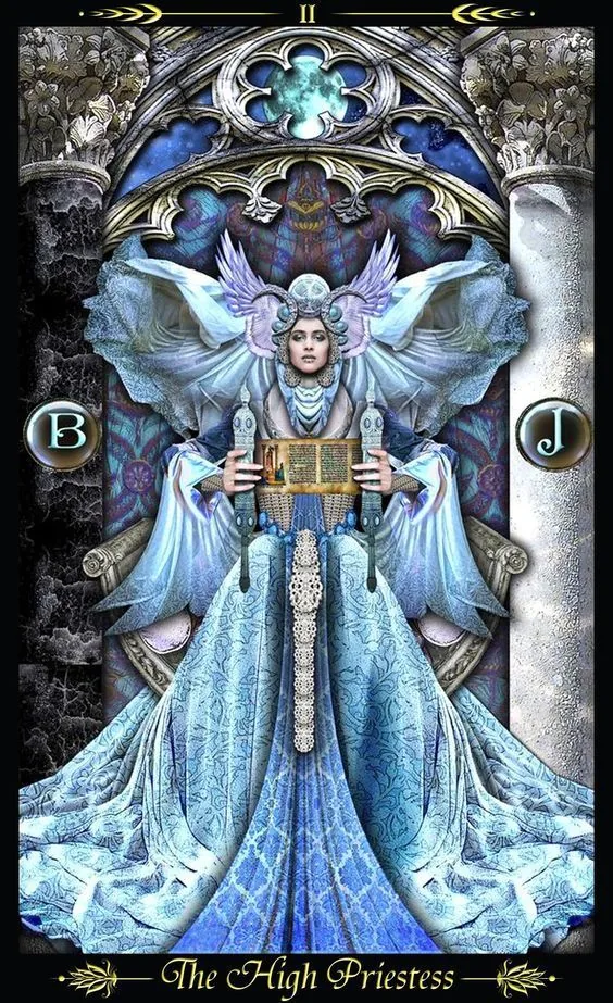 The High Priestess - Tarot Illuminati - Tarot Deck by Erik C. Dunne