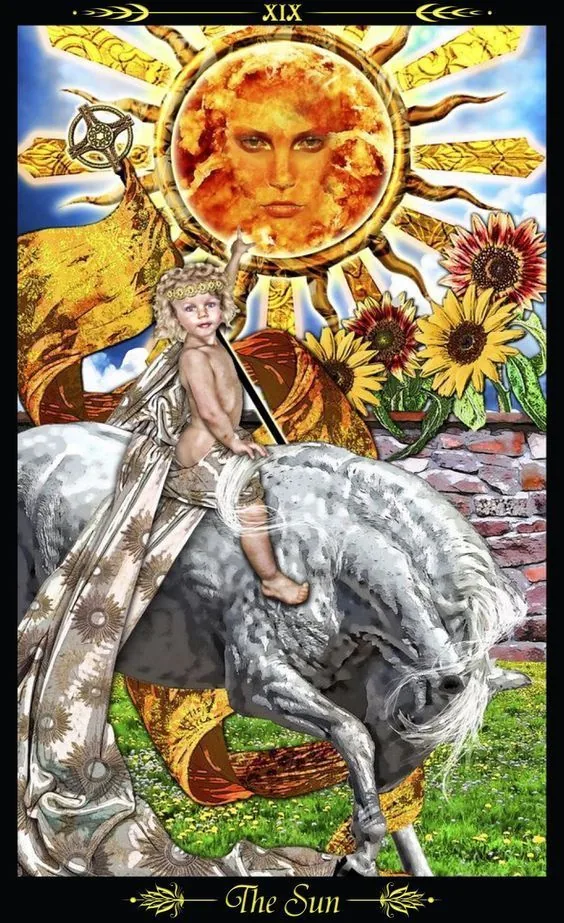 The Sun - Tarot Illuminati - Tarot Deck by Erik C. Dunne