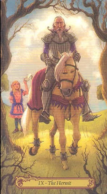 The Hermit card from the Tarot In Wonderland deck