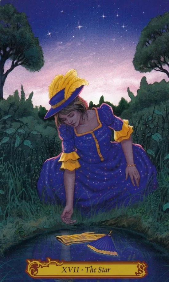 The Star card from the Tarot In Wonderland deck
