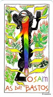 As de Bastos - Tarot Lukumi - Luigi Scapini