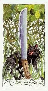 As de Espadas - Tarot Lukumi - Luigi Scapini
