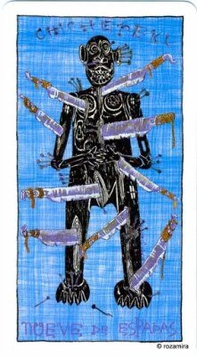 Nueve de Espadas - Tarot Lukumi - Luigi Scapini