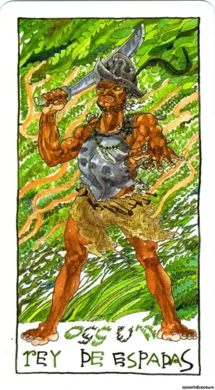 Rey de Espadas - Tarot Lukumi - Luigi Scapini