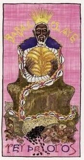 Rey de Oros from Tarot Lukumi