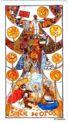 Siete de Oros - Tarot Lukumi - Luigi Scapini