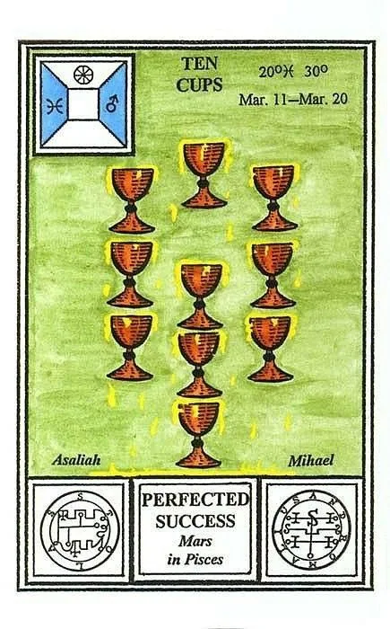 10 of Cups - Tarot of Ceremonial Magick - Tarot Deck by Lon Milo DuQuette