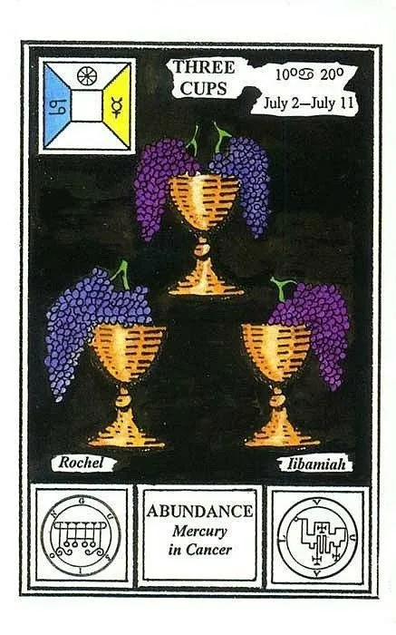 3 of Cups - Tarot of Ceremonial Magick - Tarot Deck by Lon Milo DuQuette