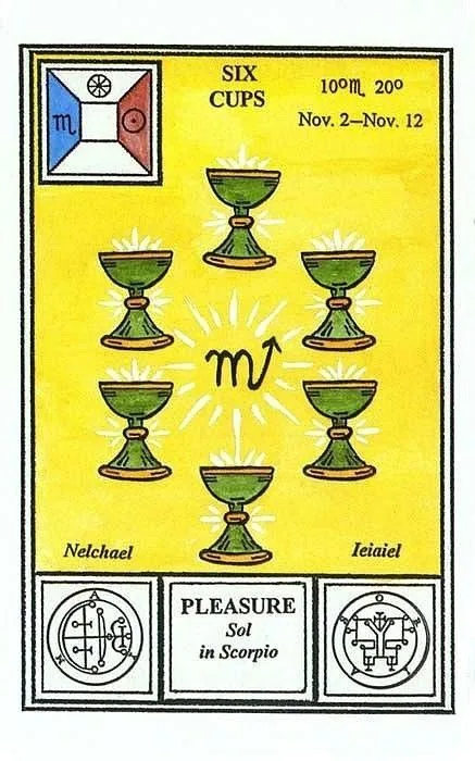 6 of Cups - Tarot of Ceremonial Magick - Tarot Deck by Lon Milo DuQuette