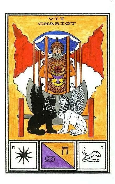 Tarot Of The Ceremonial Magick Review 6 Chariot card from Tarot of Ceremonial Magick