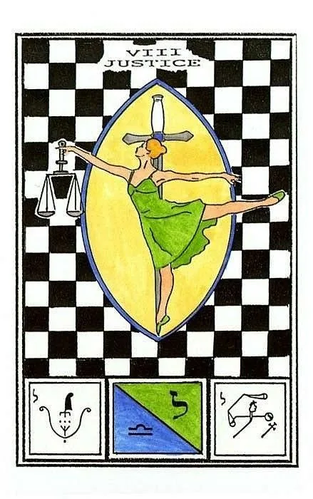 Justice - Tarot of Ceremonial Magick - Tarot Deck by Lon Milo DuQuette