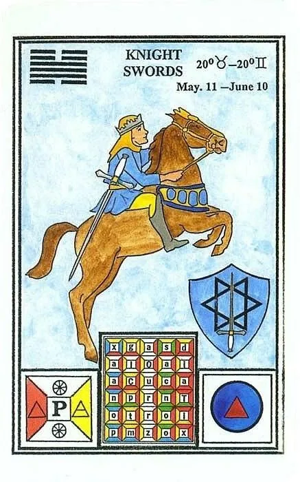 Knight of Swords - Tarot of Ceremonial Magick - Tarot Deck by Lon Milo DuQuette