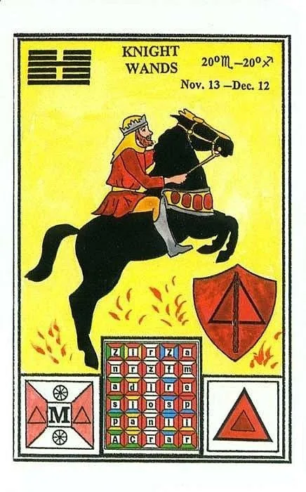 Knight of Wands - Tarot of Ceremonial Magick - Tarot Deck by Lon Milo DuQuette