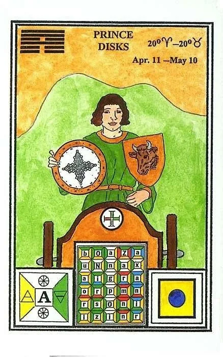 Prince of Disks - Tarot of Ceremonial Magick - Tarot Deck by Lon Milo DuQuette