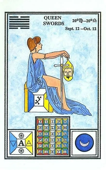 Queen of Swords - Tarot of Ceremonial Magick - Tarot Deck by Lon Milo DuQuette
