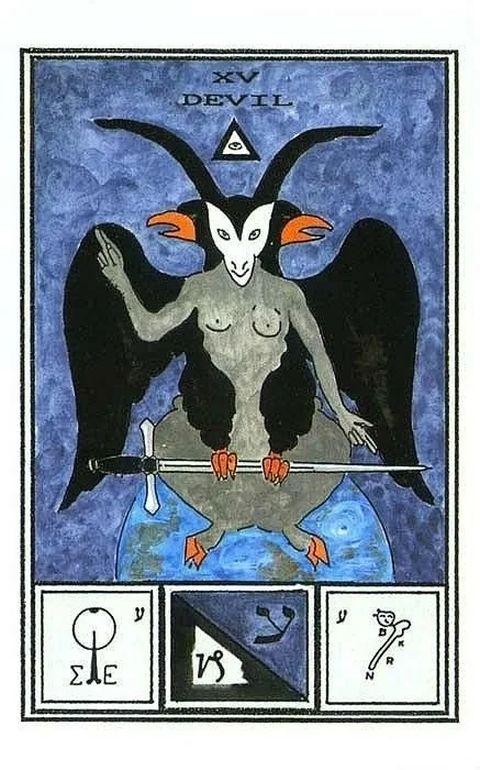 Devil card from Tarot of Ceremonial Magick