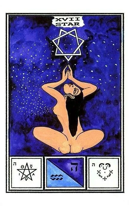 Star card from Tarot of Ceremonial Magick