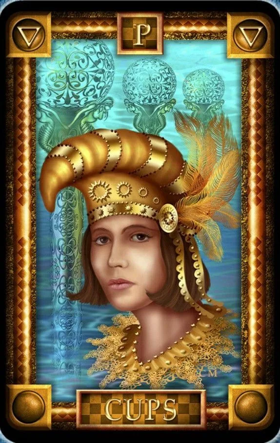 Page of Cups card from the Tarot Of Dreams deck