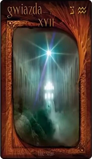 The Star card from the Maroon Tarot deck